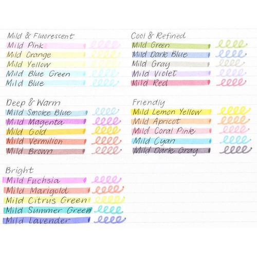 2EA Zebra Mildliner Color Suave Doble Cara Marcador WKT7 25 colores - Imagen 23 de 26