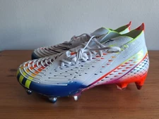 Adidas Predator Edge.1 SG Soft Ground Soccer Cleats White Men 7 / Women 8 GW1021