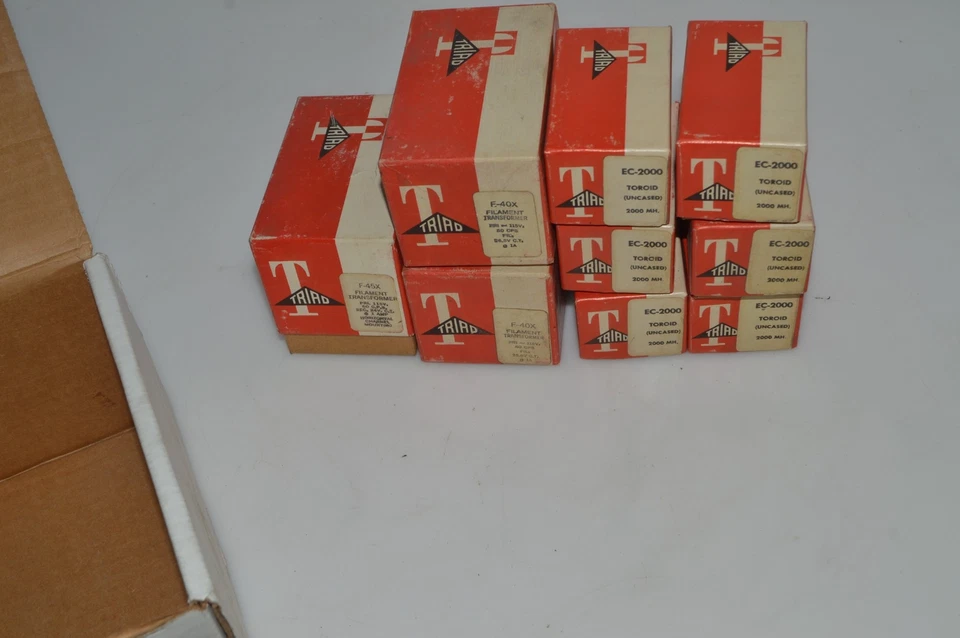 *TC* TRIAD-UTRAD TRANSFORMER & INDUCTOR LOT EC-2000, F-40X , F-45X (GRM39) - Image 2 of 4