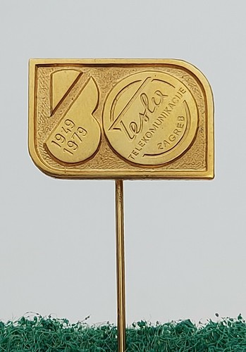 NIKOLA TESLA Zagreb Croatia Electronic industry telecomunications 1949/79. Pin ! - Bild 1 von 2