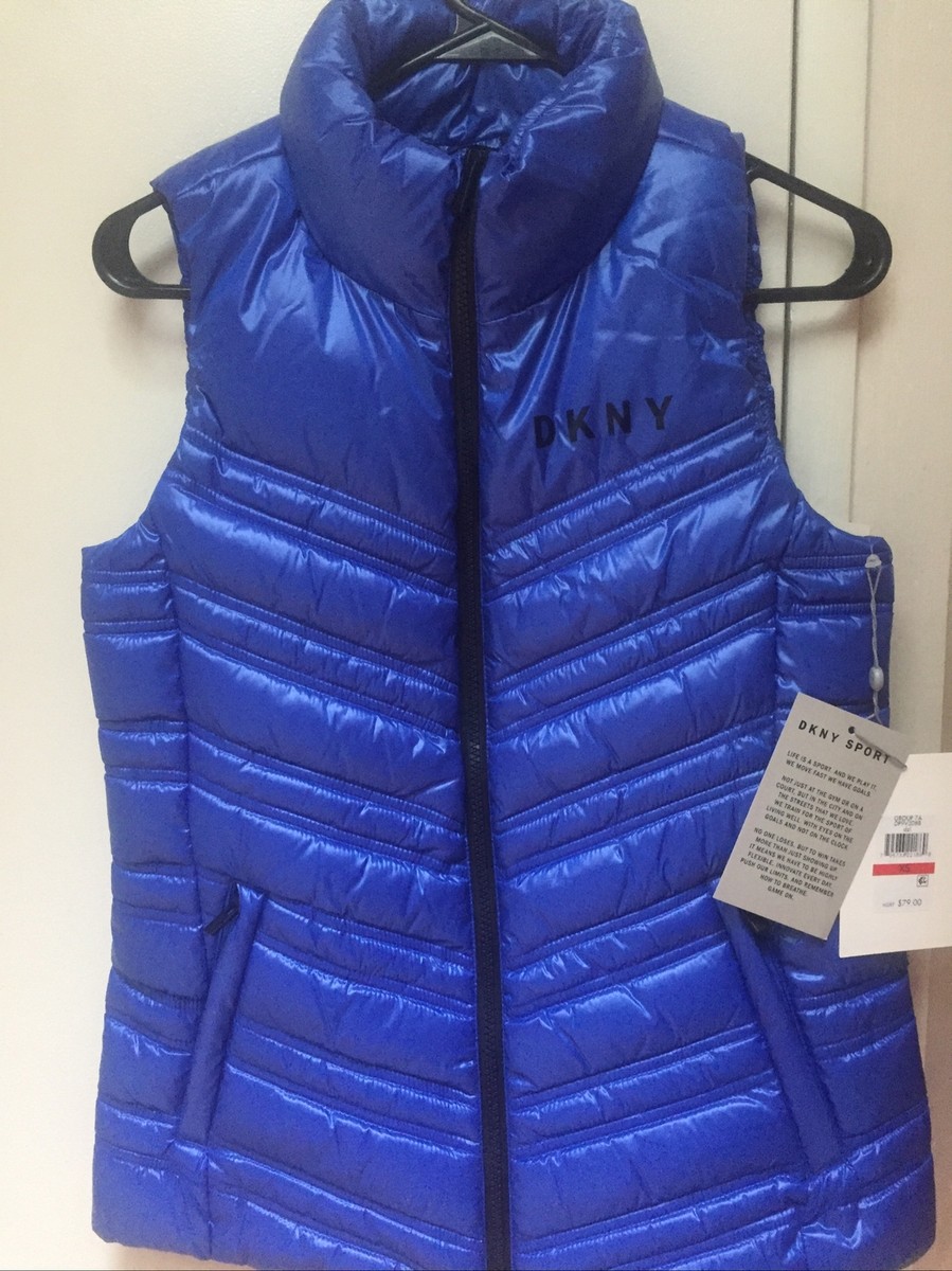 NWT Women's Quilted Vest DKNY Bodywarmer Padded Sleeveless Puffer
