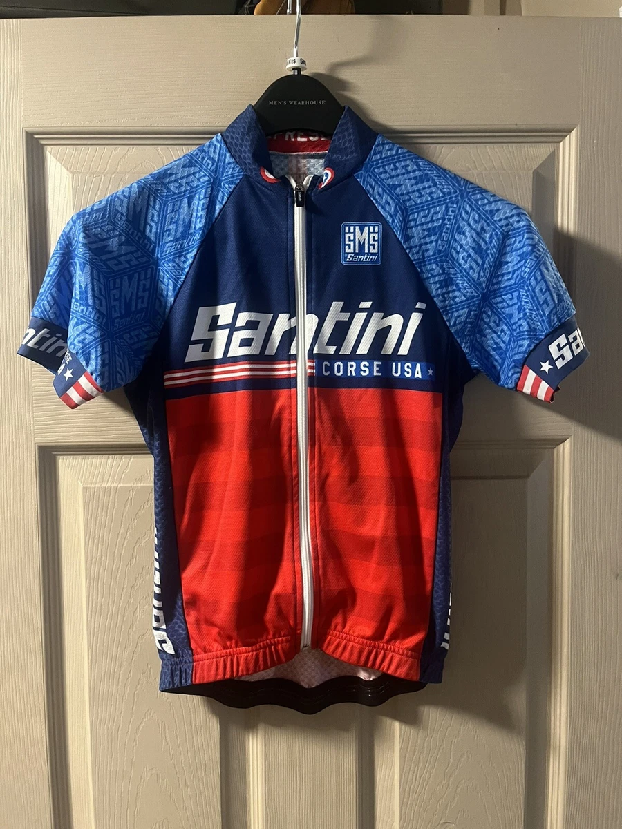 Santini Short Sleeve Cycling Jersey USA design Made in Italy by