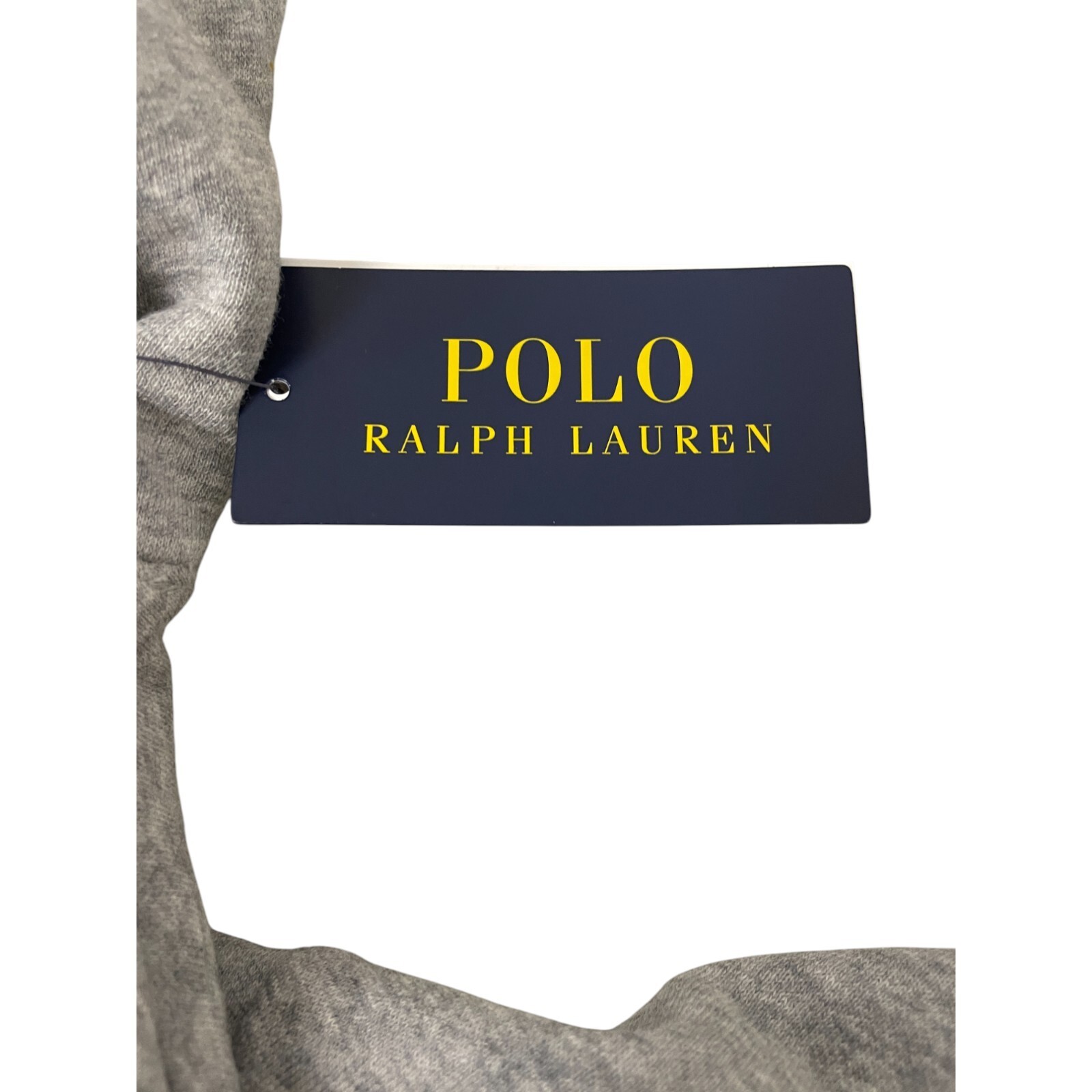Polo Ralph Lauren Big Pony felpa con cappuccio uomo XL grigio erica coulisse nuova con etichette