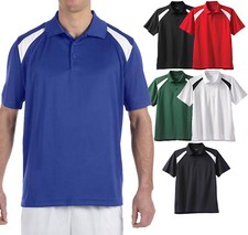 MENS Polo Polytech Moisture Wicking Golf Shirt S, M, L, XL, 2X, 3X, 4X 5X 6X NEW