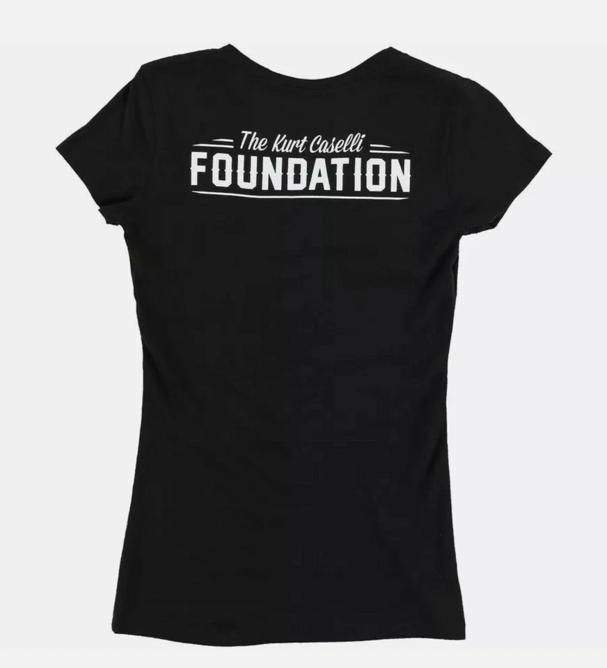 Camiseta para mujer FMF Apparel Foundation 66 Caselli negra damas niñas pequeña S Foto 2 de 2