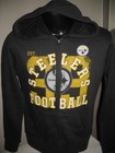 NFL Pittsburgh Steelers Football Sweatshirt Full Zip Jacket Women Size Nwt
