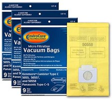 EnviroCare Replacement Vacuum Bags for Kenmore Canister Q 50555, 50558, 50557...