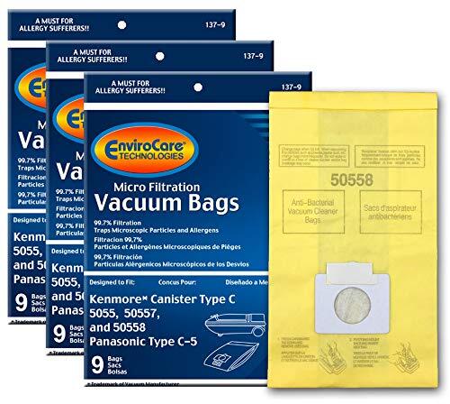 EnviroCare Replacement Vacuum Bags for Kenmore Canister Q 50555, 50558, 50557... - 第 1/5 張圖片