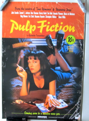 PULP FICTION REGULAR STYLE LUCKY STRIKE ROLLED 27X40 MOVIE POSTER 1994 TRAVOLTA