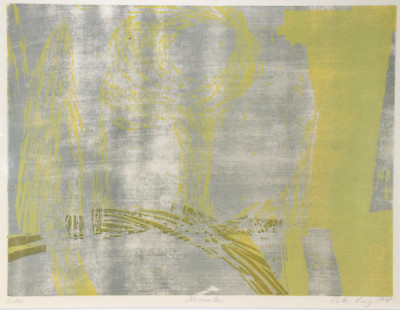PETER LANG Holzschnitt signiert 6/100 ~November~ 1998 Grafik moderne Kunst