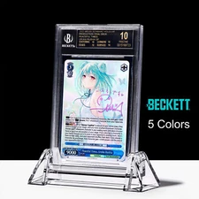 BGS Acrylic Stand Clear / Color For Graded Card Display / Beckett Slab Holder