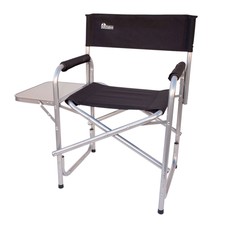 kingcamp heavy duty compact camping folding mesh chair with side table and handle