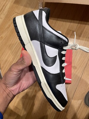 Size 8.5 Nike Dunk Low Vintage Panda Black White 10W / 8.5M FQ8899