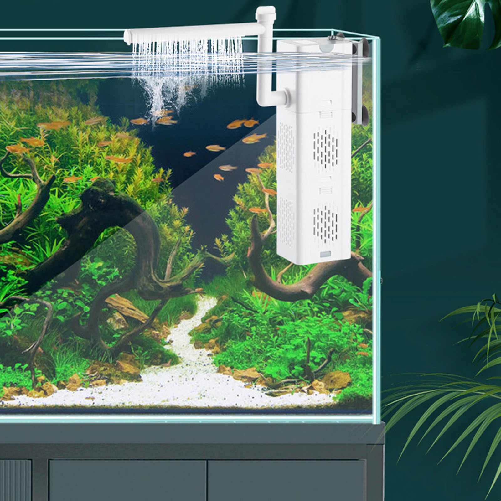 `Rainfall Aquarium Filter Quiet Internal Fish Tank Filter For Tank About 120cm