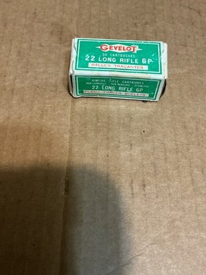 Used Vintage Nice Rare French Gevelot 22 LR Balles Tracantes  Tracer  Box