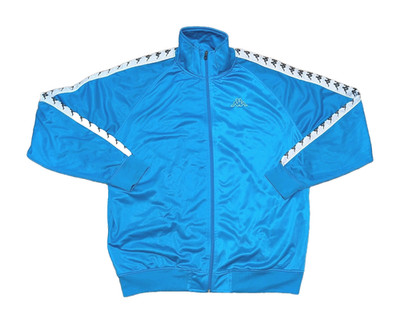*VINTAGE* SIze XL - KAPPA - Jacket Track ARGENTINA Blue Fleece Lined *RARE* EUC