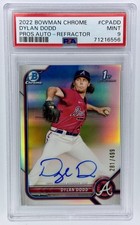 2022 Bowman Chrome Dylan Dodd #CPA-DD Auto Refractor /499 1st Prospect PSA 9