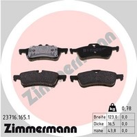 Bremsbelagsatz Scheibenbremse Zimmermann 23716.165.1 FüR Mini R53 R50 23716 R52