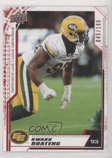 2020 Upper Deck CFL Red 45/165 Kwaku Boateng #168 e5r