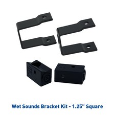 Wet Sounds Stealth Mounting Bracket Kit-Slider bracket Square 1.25" Tube clamp
