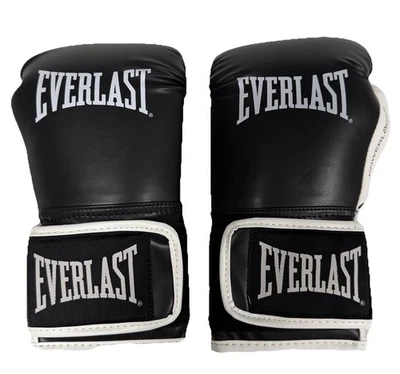 Everlast Powerlock Boxhandschuhe Schwarz/Weiß Erwachsene 12oz Originalverpackt Neu