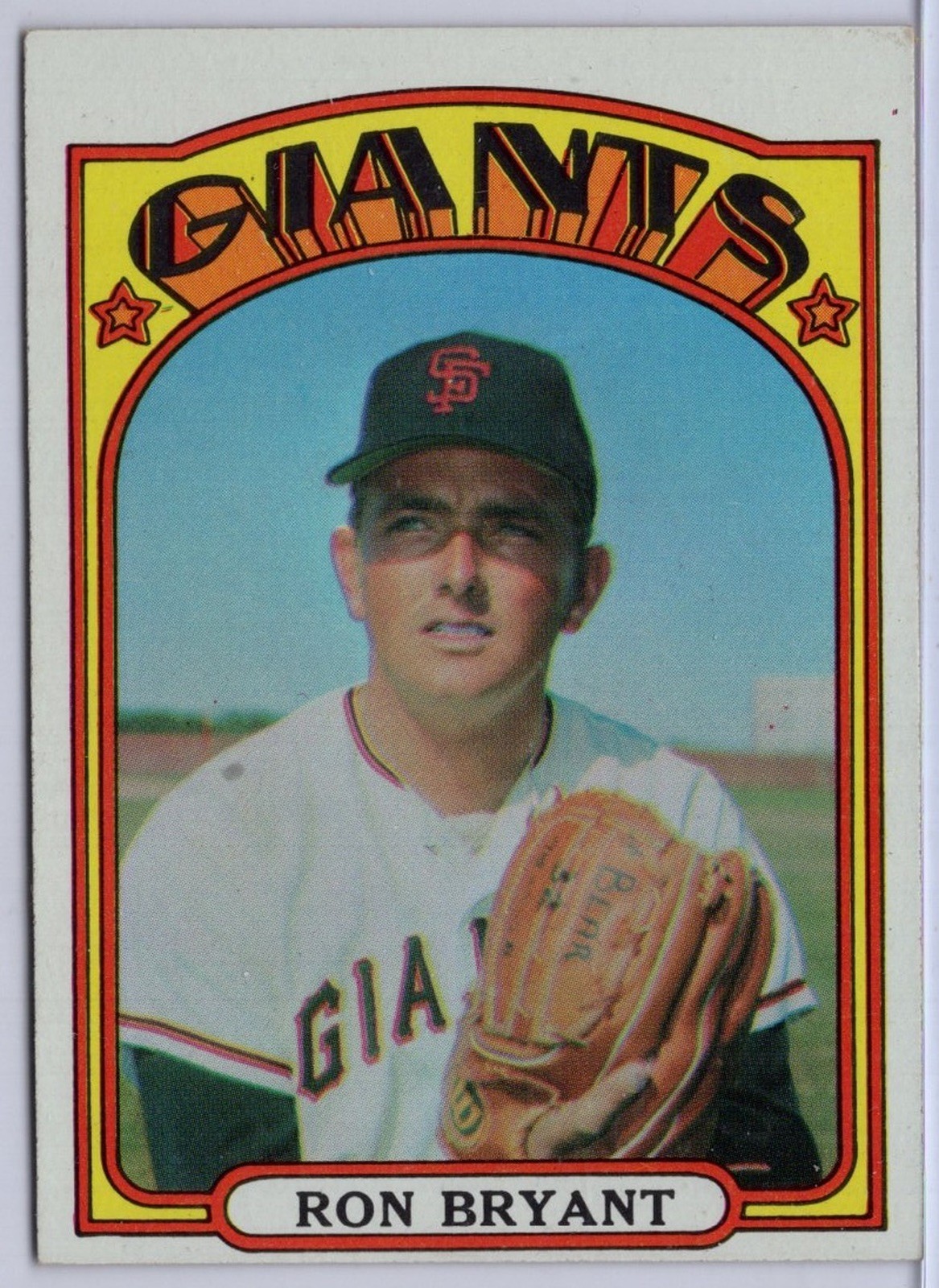 1972 Topps #185 Ron Bryant in EX Condition Giants