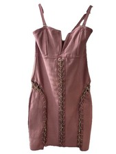 Fashion Nova Women's Pink Bodycon Dress Size L Pre-Owned