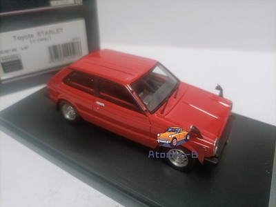 1:43 Hi Story Toyota Starlet S 1978 Red resin car model 