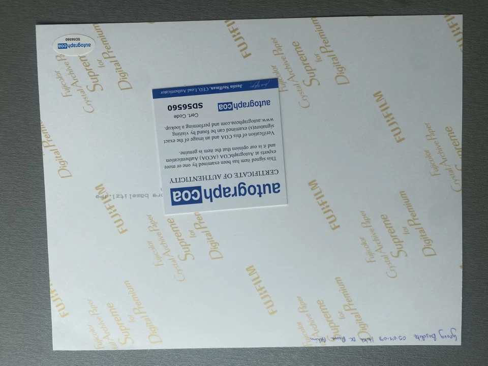 GEORG BASELITZ Kunst In-person signed Foto 20x25 Autogramm COA ACOA - Bild 2 von 2