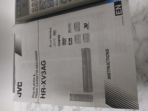 JVC HR-XV3AG DVD VCR Recorder Combo W/ Remote Manual Tested NTSC & PAL Multi - Picture 2 of 7