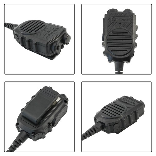 Multifunktions 6-Pin PTT Lautsprecher Mikrofon mit 3,5 mm Klinke & 7,0 mm Klinke für taktische... - Bild 4 von 8