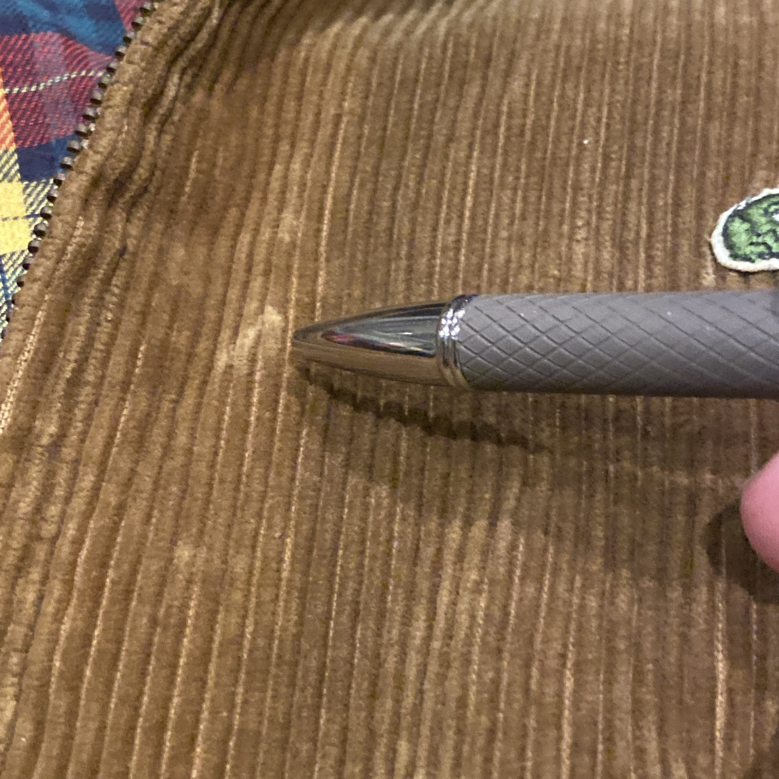 Vintage 80s Izod Lacoste Corduroy Bomber Jacket Men’s Sz M Brown Plaid thumbnail 5