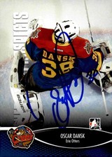Oscar Dansk - Signed 2012-13 In The Game Heroes And Prospects Card #57