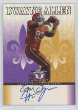 2012 Leaf Valiant Purple /25 Dwayne Allen #DA1 Auto 0s3