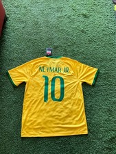 Nike Brasil Men's Home Jersey 13/14 Legend Neymar 10 Defective - Yellow/Green