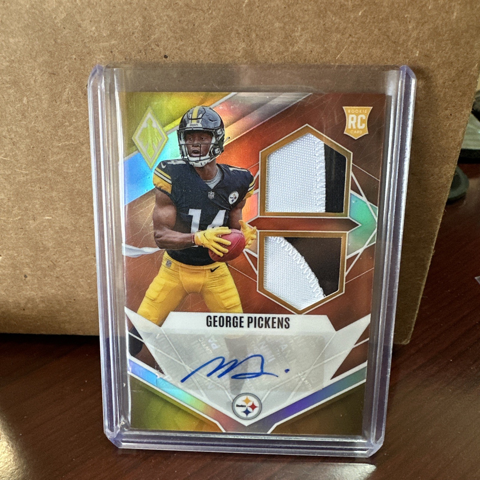 George Pickens Panini Phoenix Rps Rookie Auto Dual Jersey #RADGP Orange