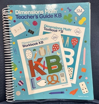 Dimensions Math Teacher's Guide KB. Spiral Bound Singapore Math Work Textbook
