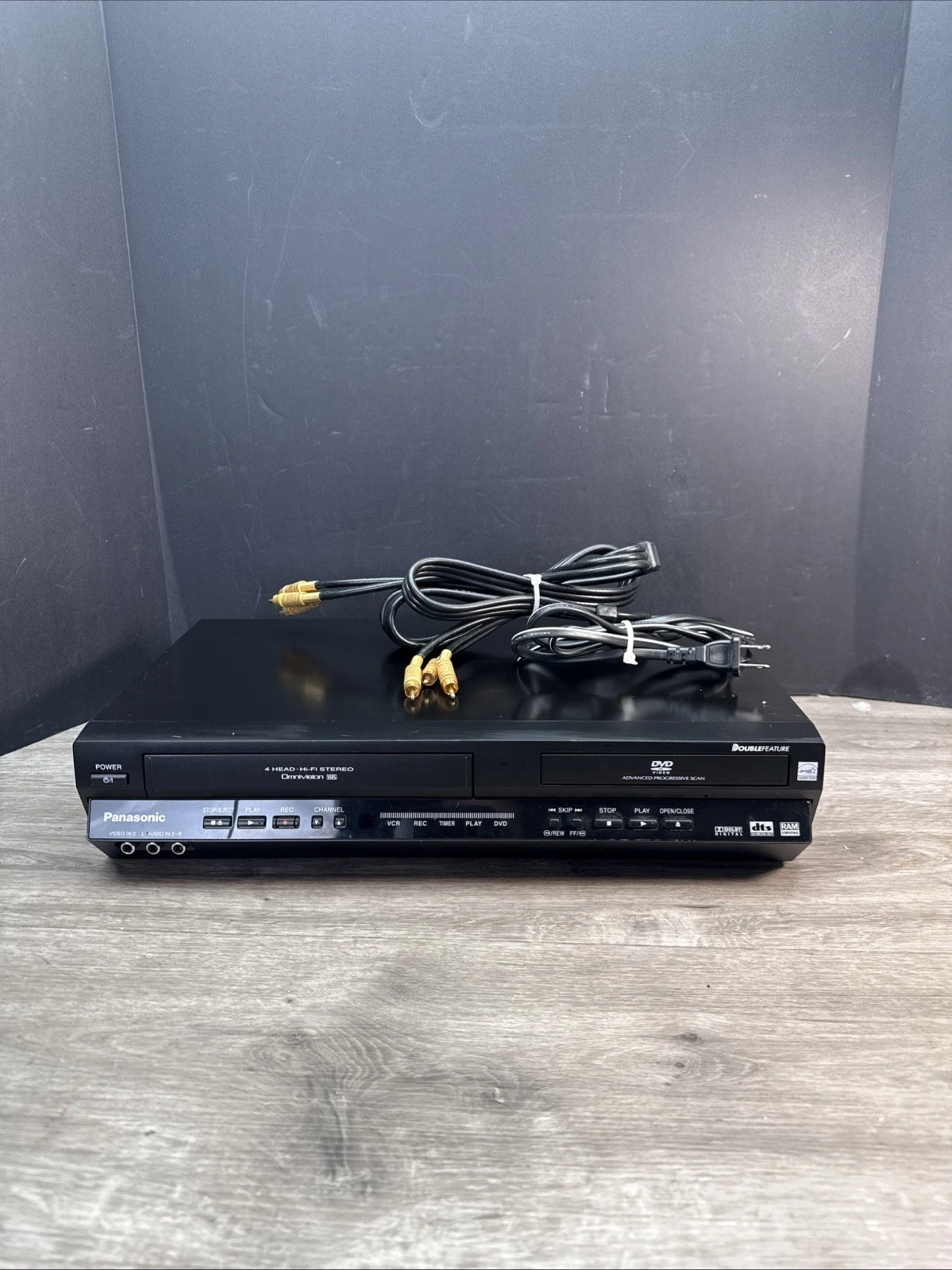 Panasonic PV-D4745S DVD/VHS Player Combo NO REMOTE Tested/Working