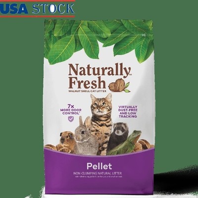 Eco-Friendly Walnut Shell Cat Litter Non-Clumping Dust-Free Odor Control 26lb US