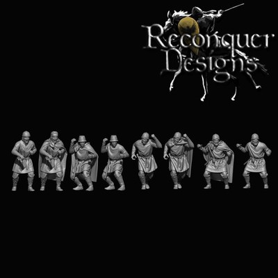 Visigoths Asturians Levy (13) 30mm Reconquer Designs 3D Print