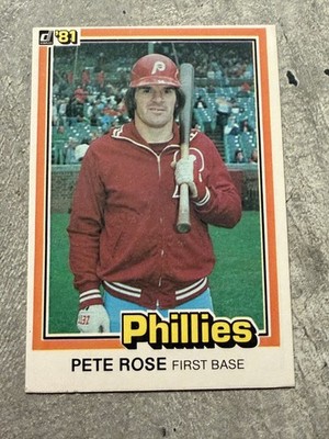 1981 Donruss - Pete Rose #131 Error Card  '' see card 251'' on Back