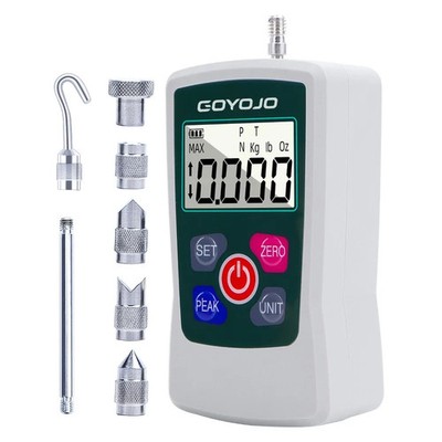 500N Portable Digital Force Gauge with Auto Backlit LCD & 4 Measurement Units