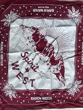 Ranch Water-  Spirit Of The West  - Red- Bandana- Promotional Item