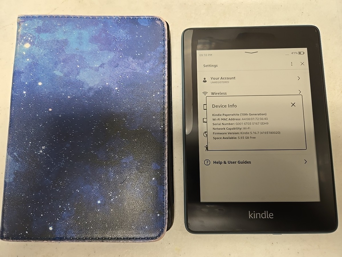 Amazon Kindle Paperwhite 10th Generation, 8GB, Wi-Fi, 6