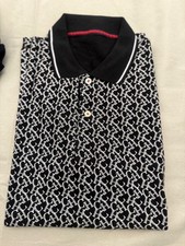 NEW CAROLINA HERRERA short sleeve polo T-shirt sizes S M XL Black