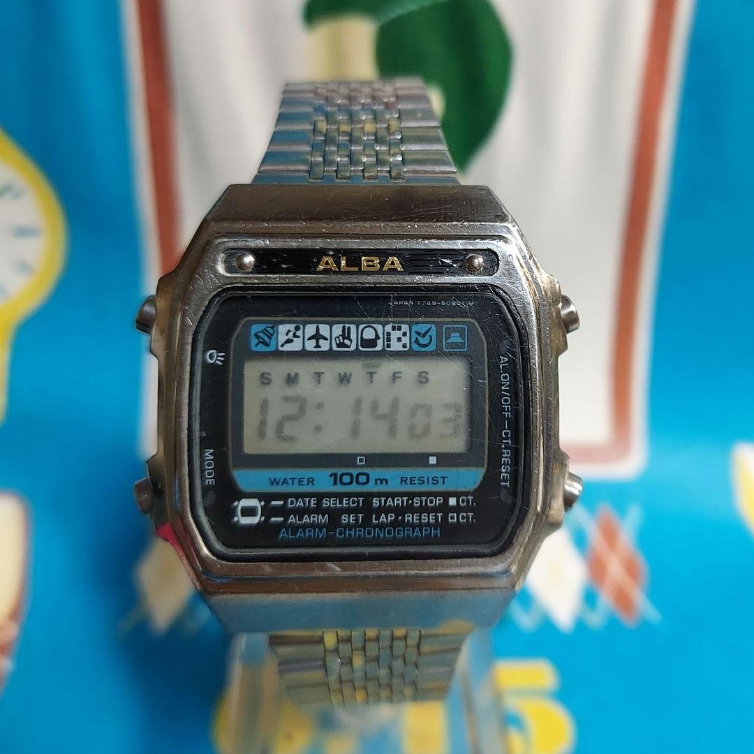 Alba Men Vintage Digital Watch  Early s - vintagewatches.pk