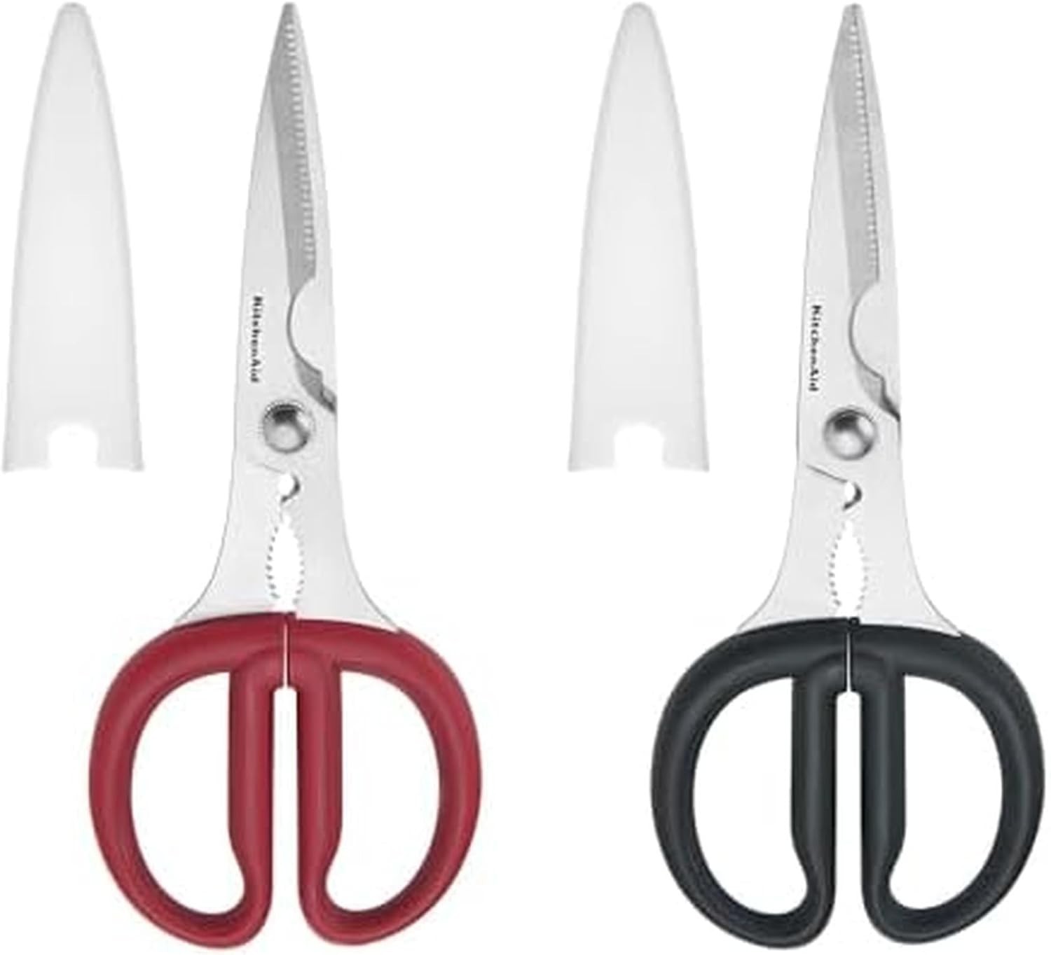KitchenAid Multipurpose Shear Set, Versatile Scissors Black/Red 2 piece