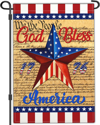 God Bless America 4Th of July Garden Flags for outside 12X18 Inch Double Sided 1