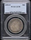 1858-O 50C Liberty Seated Half Dollar PCGS AU50