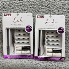 Kiss Lash Couture Luxtensions 3D DIY Cluster Lash Extensions Kit Lot 2 Black